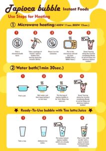 instant tapioca boba use steps